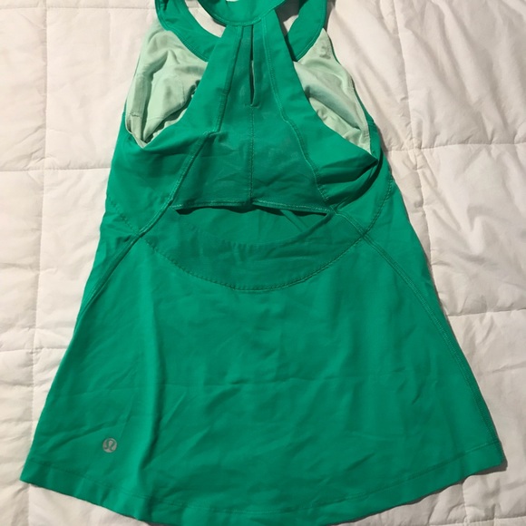 Lululemon Halter Top. Sea Foam Green. Size 4 or 6 - Picture 2 of 3